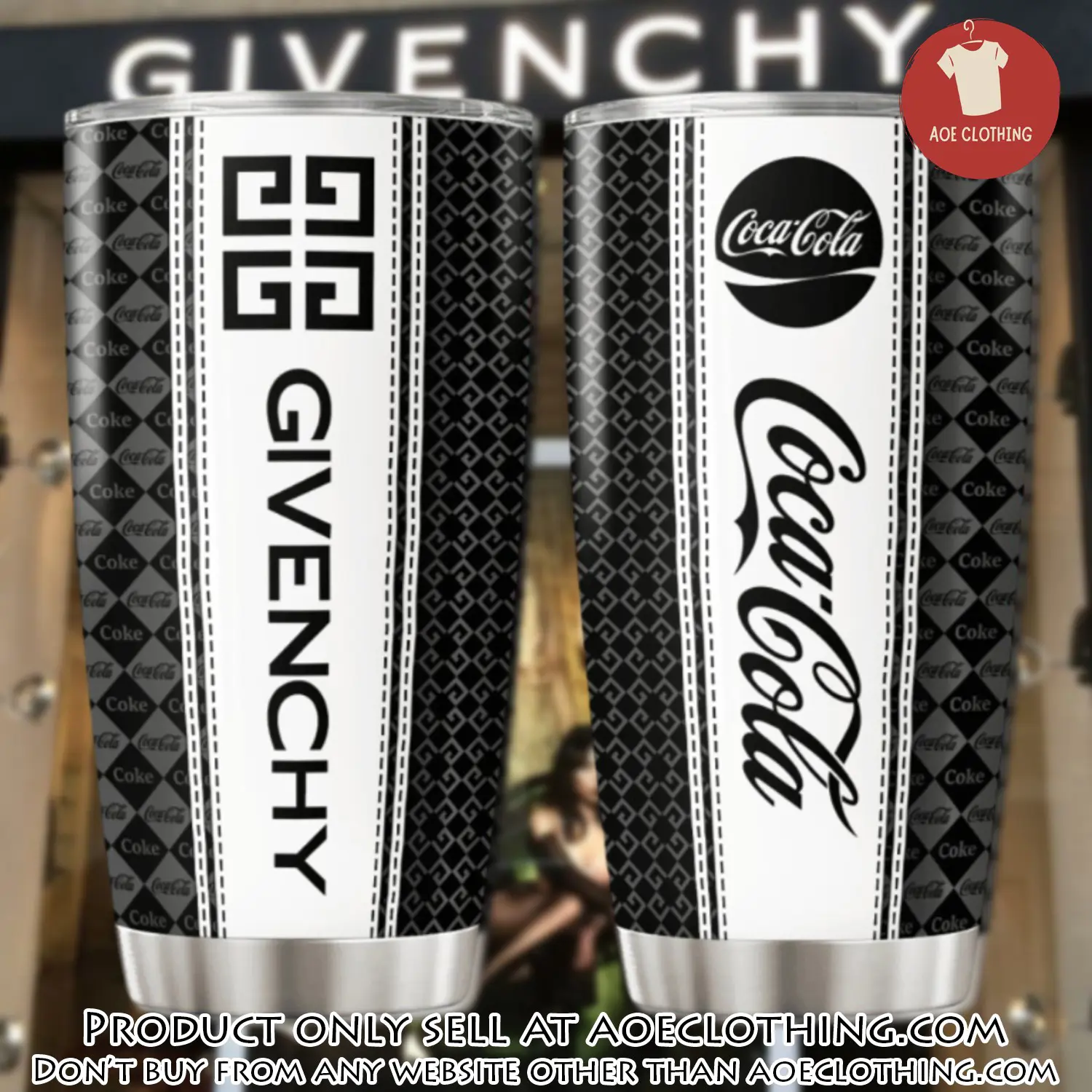 Givenchy coca cola stainless steel tumbler 20oz30oz aoe1942037